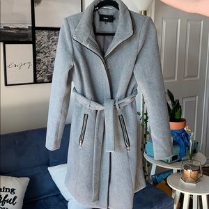 COPY - Vera Moda Bessy Wool Coat with Faux Leathe…